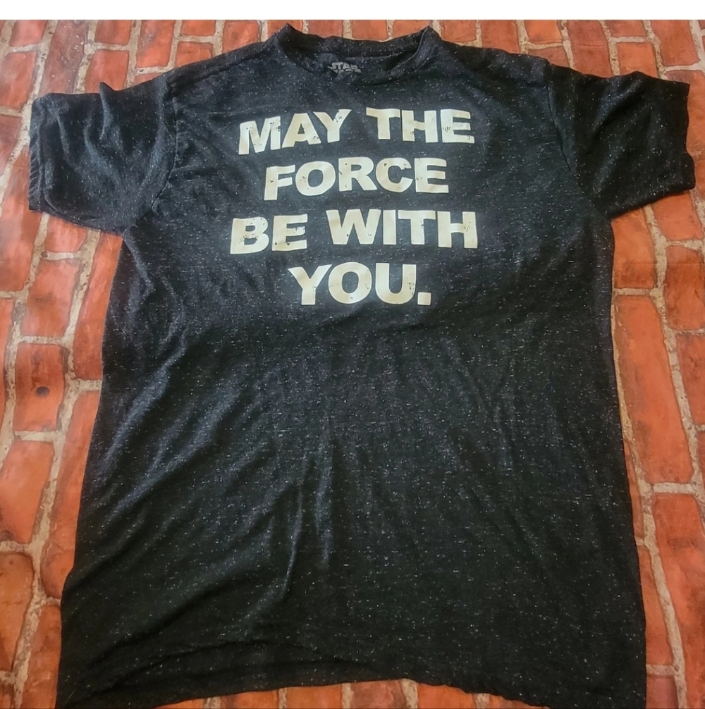 Star Wars May The Force Be With You Mens Large T Shirt Guc